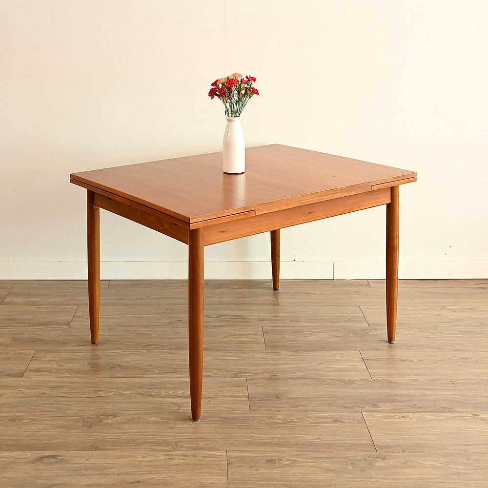 Mid Century Teak Extendable Dining Table by Elite