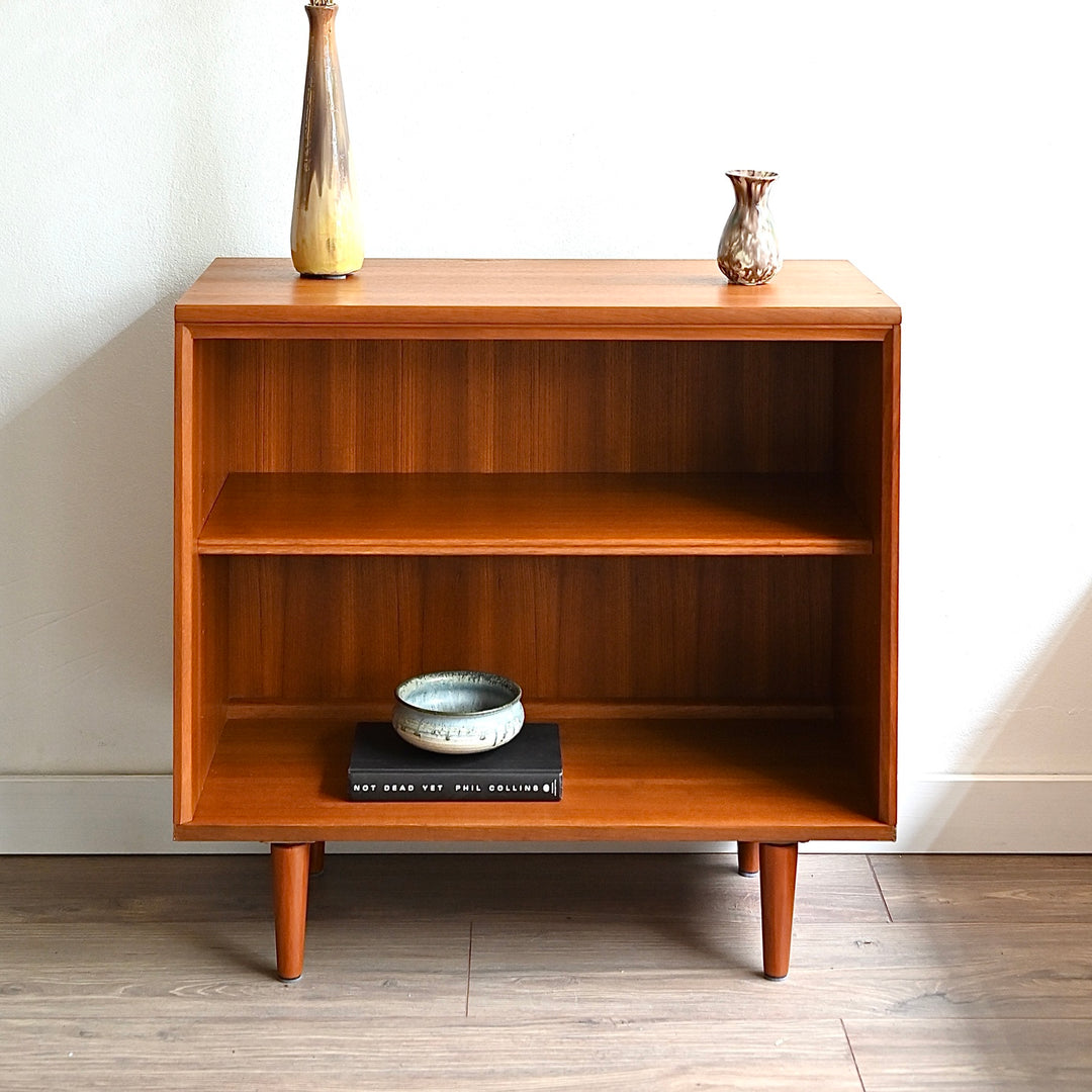 Mid Century Teak Sideboard LP Record Bookshelf Bookcase by Chiswell