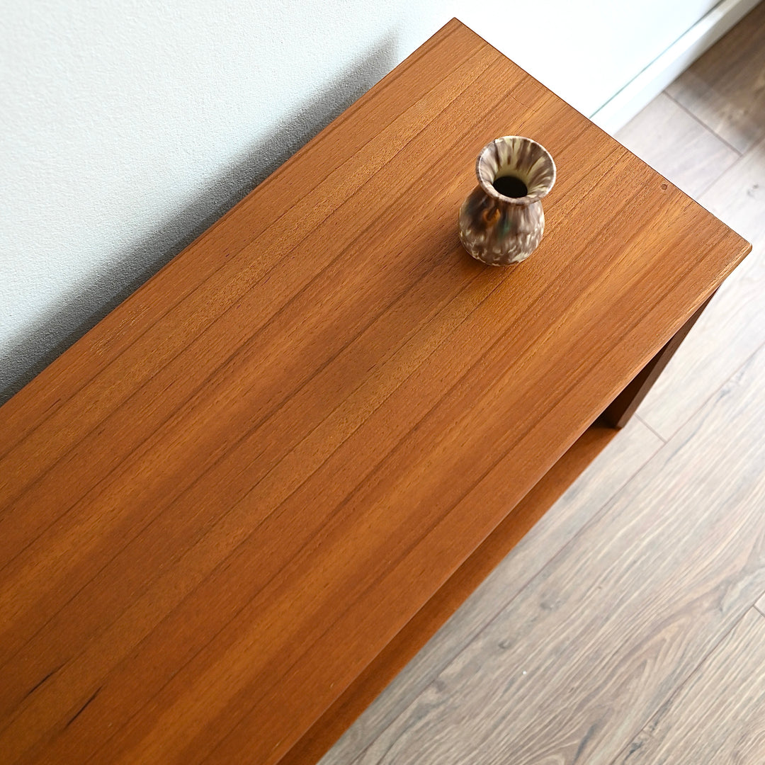 Mid Century Teak Sideboard LP Record Bookshelf Bookcase by Chiswell