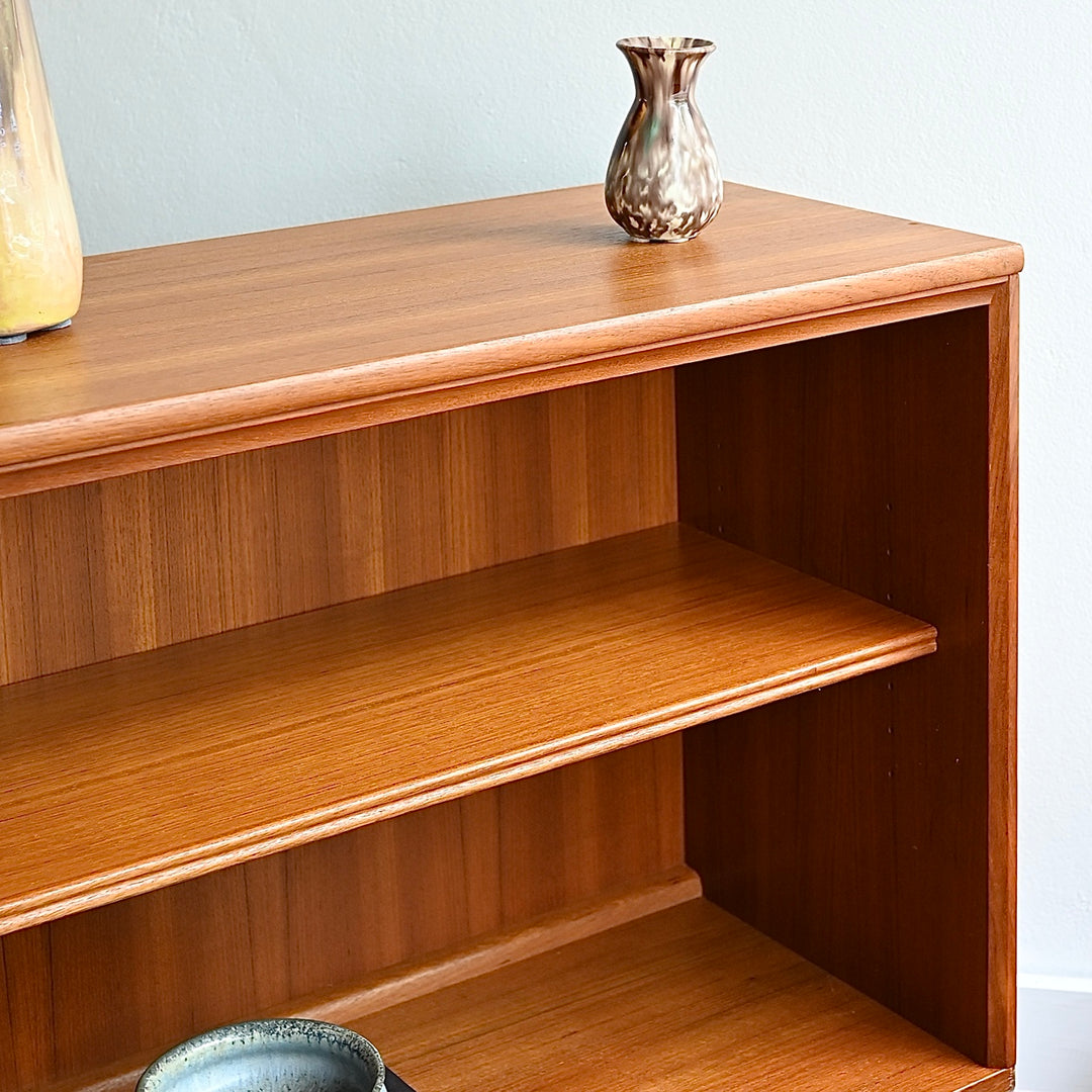 Mid Century Teak Sideboard LP Record Bookshelf Bookcase by Chiswell