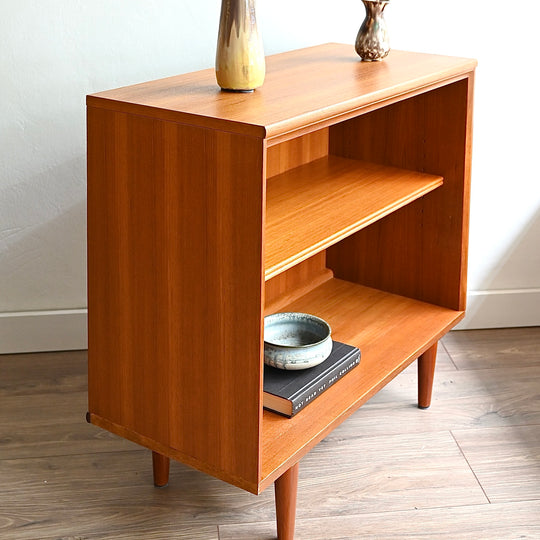 Mid Century Teak Sideboard LP Record Bookshelf Bookcase by Chiswell