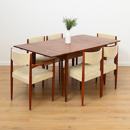 Parker Mid Century Teak Nordic Extendable Dining Table - Refinished