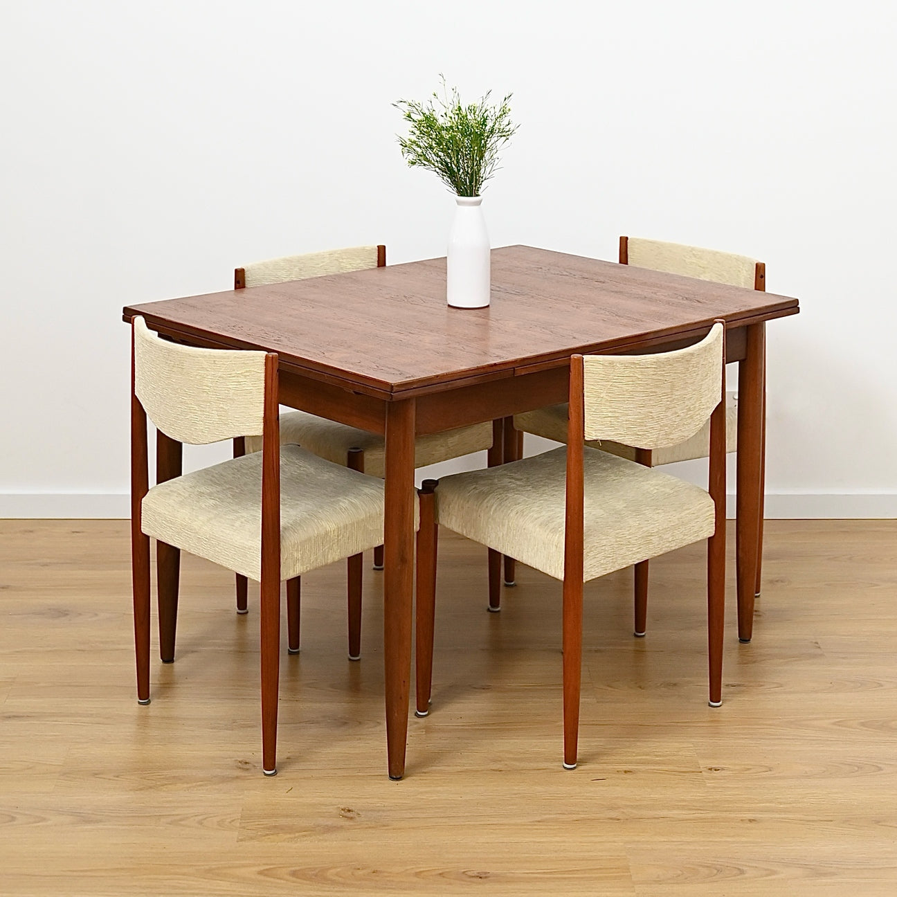 Parker Mid Century Teak Nordic Extendable Dining Table - Refinished