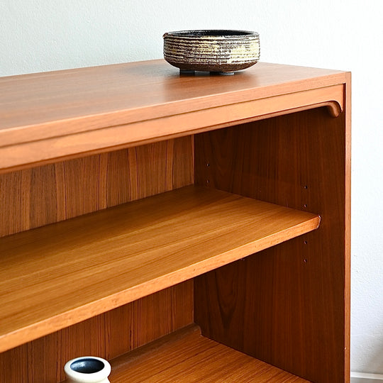 Mid Century Teak Sideboard LP Record Bookshelf Bookcase by Chiswell