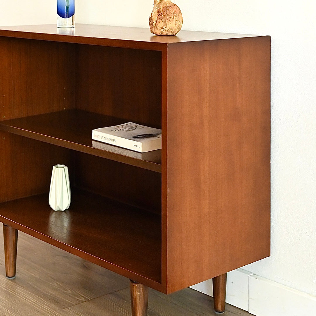 Mid Century Walnut Sideboard Bookshelf Bookcase by Chiswell
