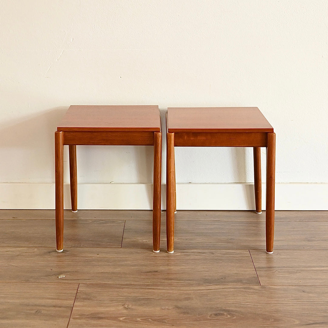 Mid Century Teak Nesting Table Set