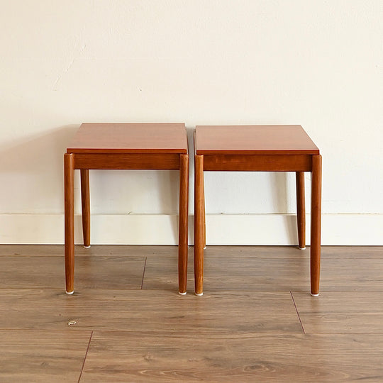 Mid Century Teak Nesting Table Set