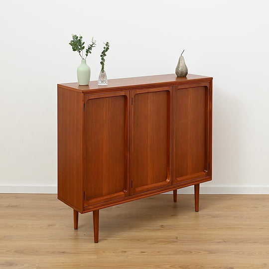 Mid Century Teak Sideboard Buffet Bar Cabinet by Chiswell