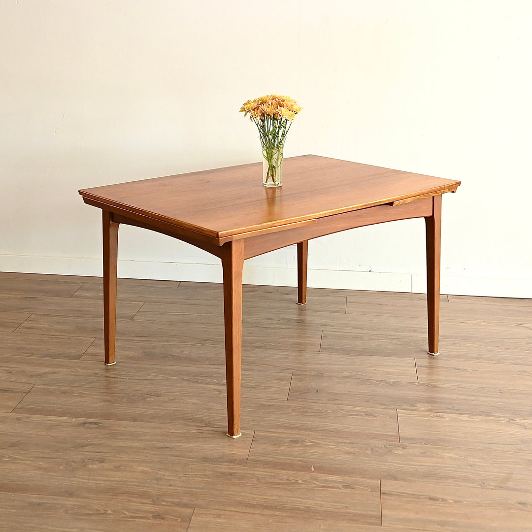 Mid Century Teak Extendable Fler 64' Dining Table