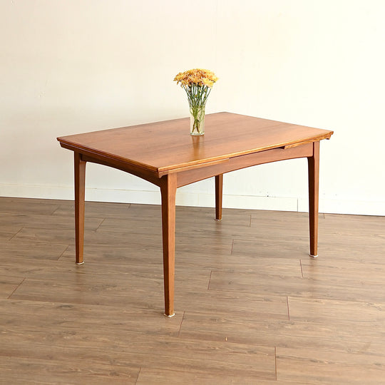 Mid Century Teak Extendable Fler 64' Dining Table