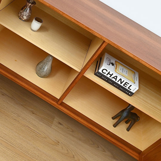 Parker Square Handle Sleigh Leg Sideboard - Refinished