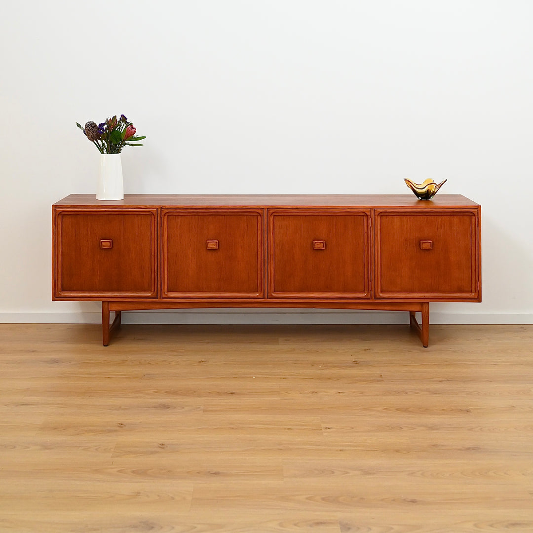 Parker Square Handle Sleigh Leg Sideboard - Refinished