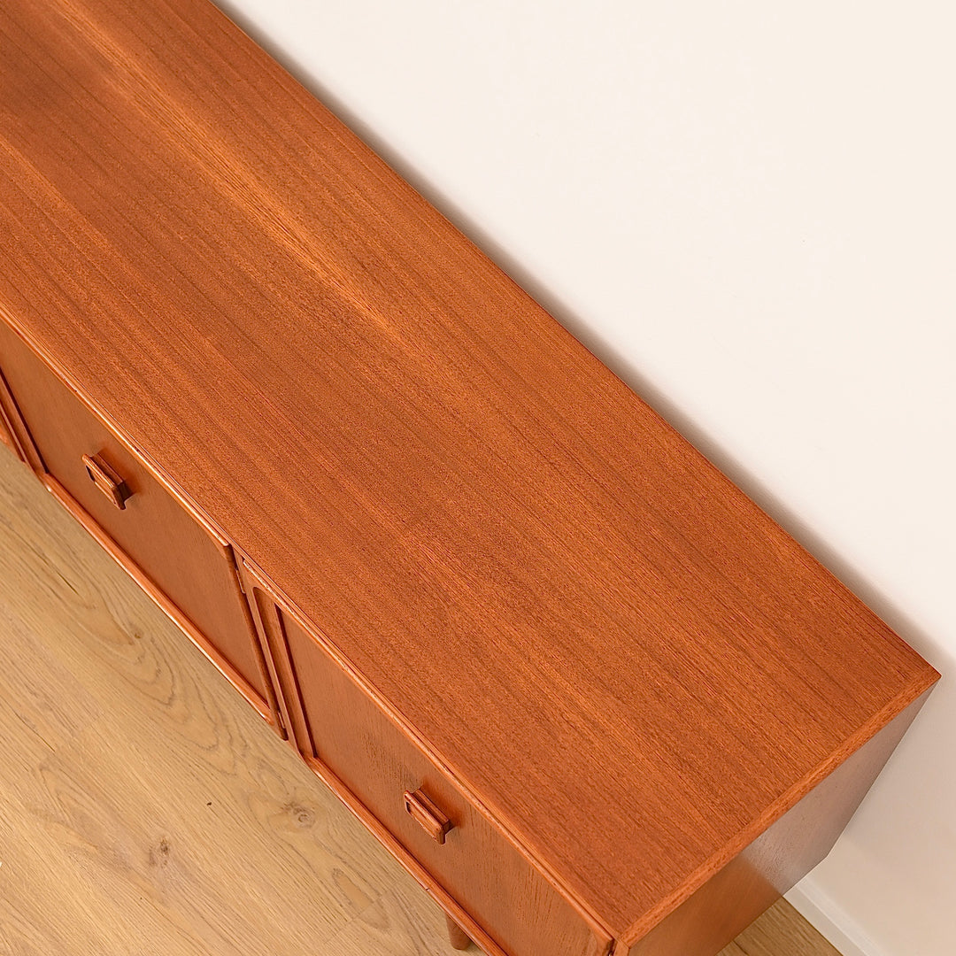 Parker Square Handle Sleigh Leg Sideboard - Refinished