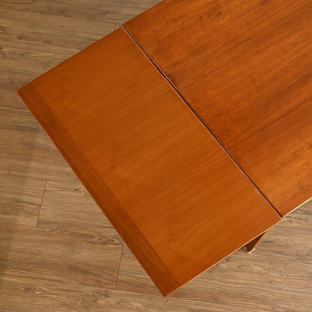 Mid Century Teak Extendable Fler 64' Dining Table