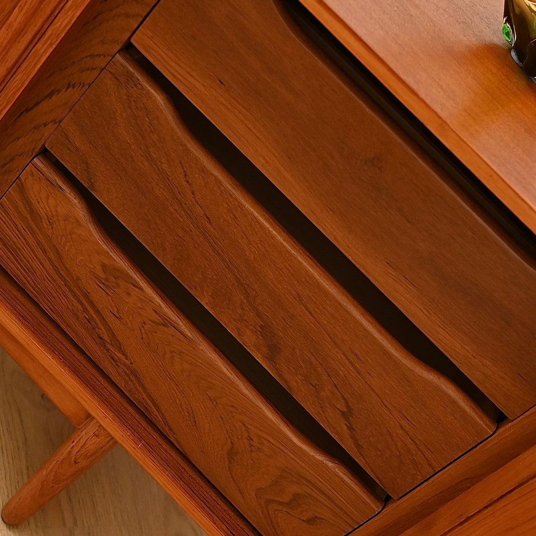 Parker Square Handle Sleigh Leg Sideboard - Refinished