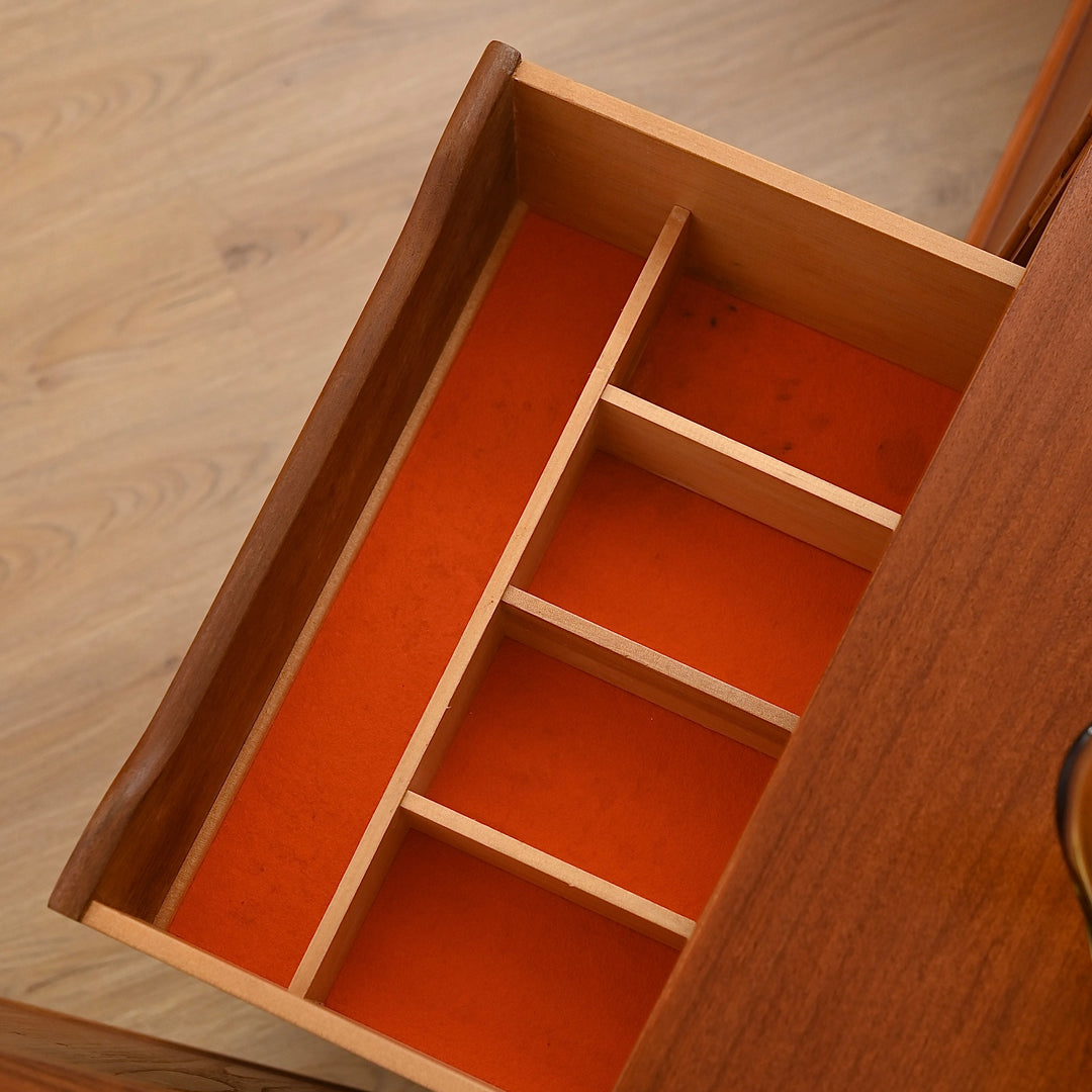 Parker Square Handle Sleigh Leg Sideboard - Refinished