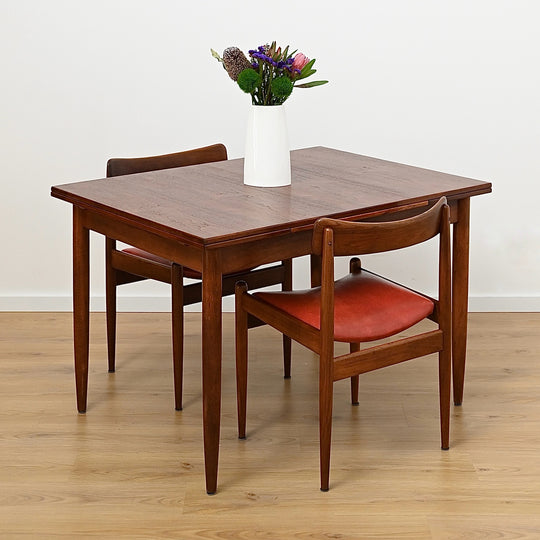 Parker Mid Century Teak Nordic Extendable Dining Table - Refinished
