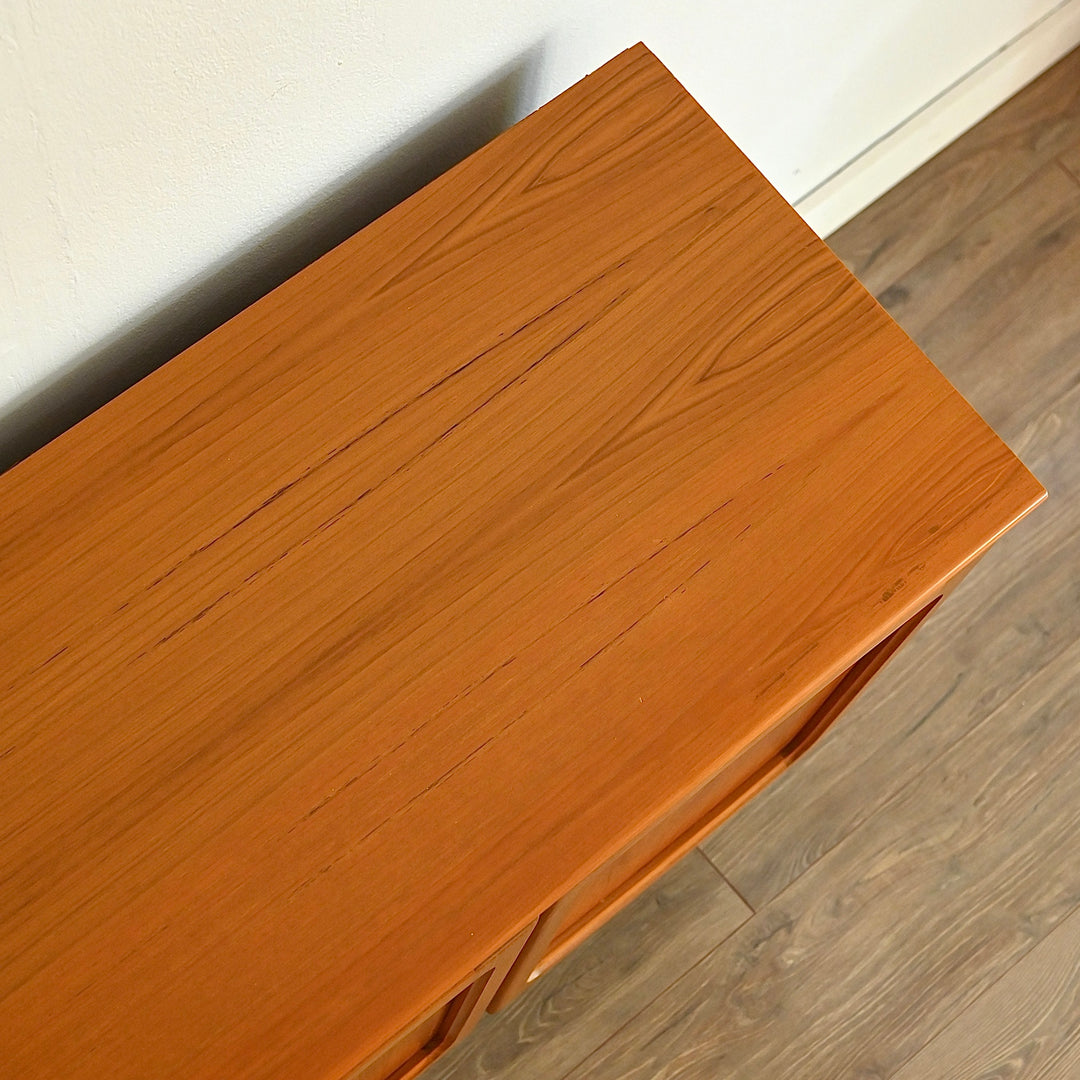 Mid Century Teak Sideboard LP Record Cabinet by Noblett