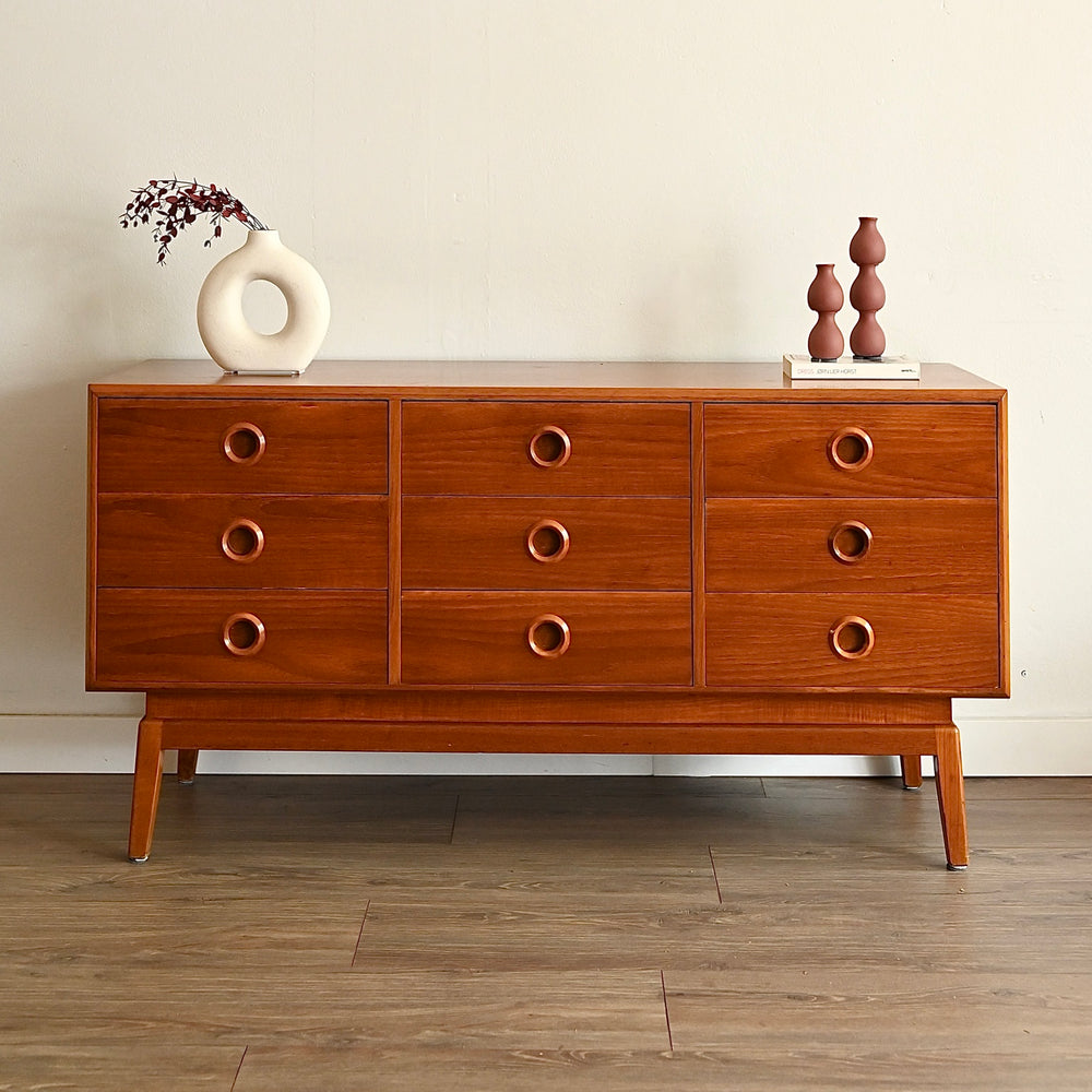 Mid Century Teak Sideboard Dresser Drawers by Paul Mason