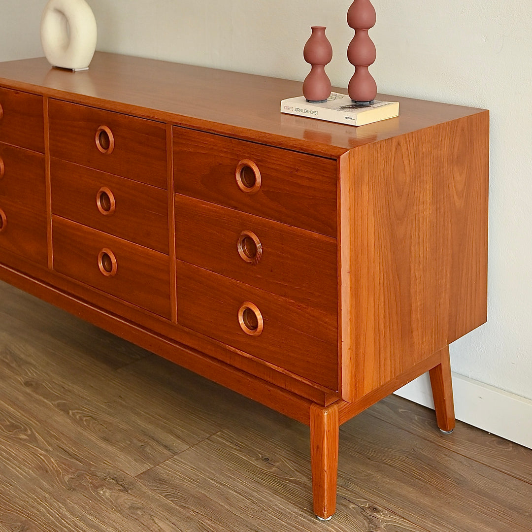 Mid Century Teak Sideboard Dresser Drawers by Paul Mason