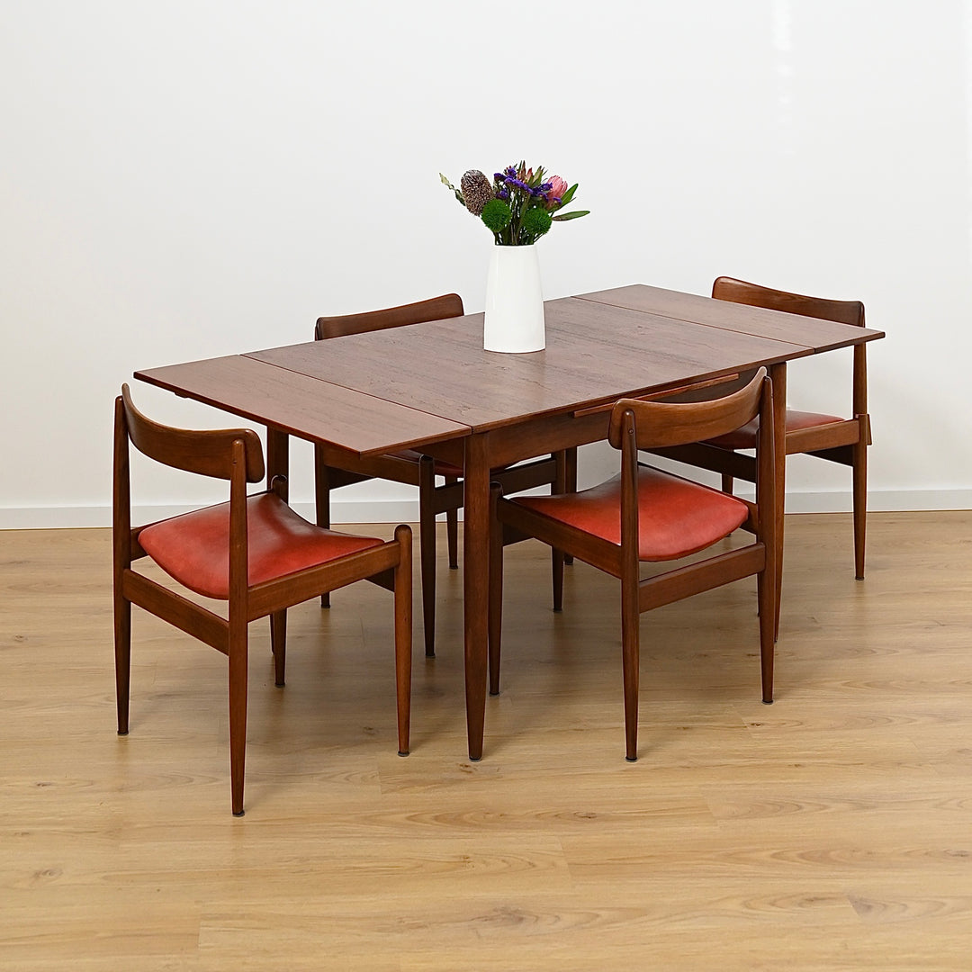Parker Mid Century Teak Nordic Extendable Dining Table - Refinished