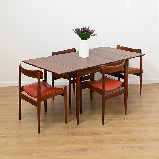 Parker Mid Century Teak Nordic Extendable Dining Table - Refinished