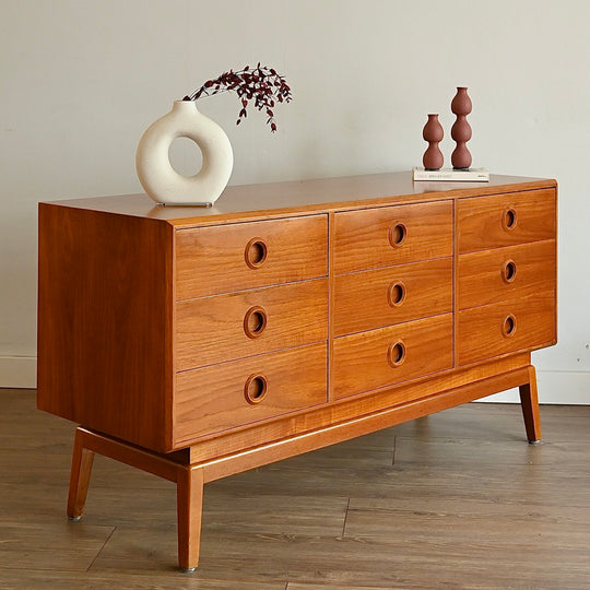 Mid Century Teak Sideboard Dresser Drawers by Paul Mason