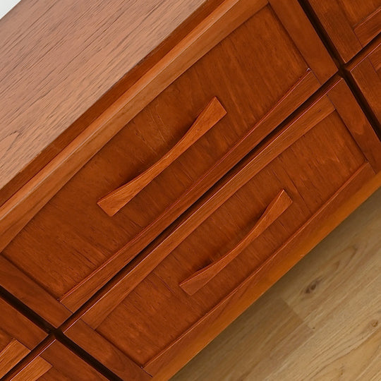 Mid Century Teak Sideboard Dresser Drawers Lowboy by Berryman - Refinished