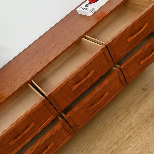 Mid Century Teak Sideboard Dresser Drawers Lowboy by Berryman - Refinished