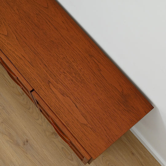Mid Century Teak Sideboard Dresser Drawers Lowboy by Berryman - Refinished