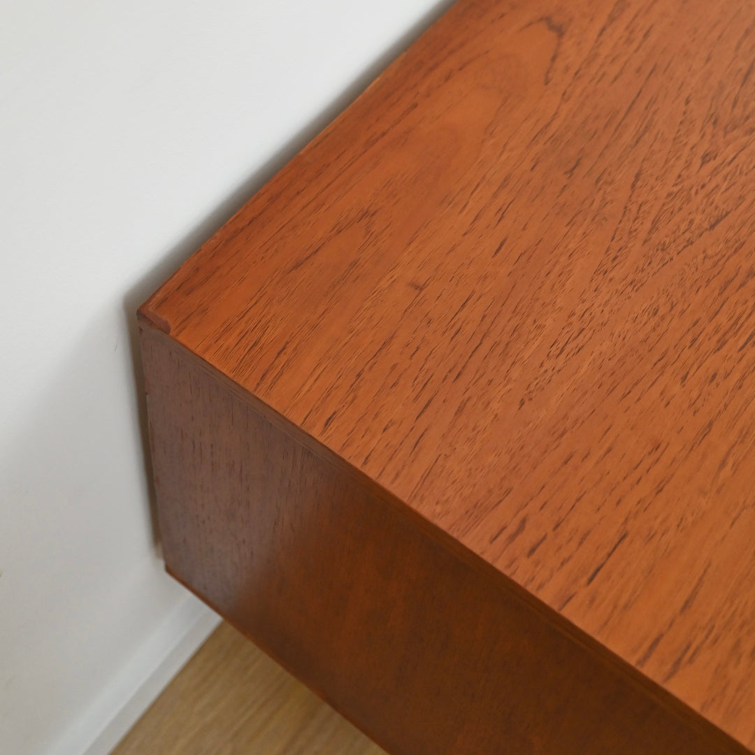 Mid Century Teak Sideboard Dresser Drawers Lowboy by Berryman - Refinished