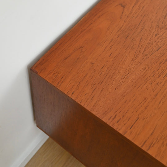 Mid Century Teak Sideboard Dresser Drawers Lowboy by Berryman - Refinished