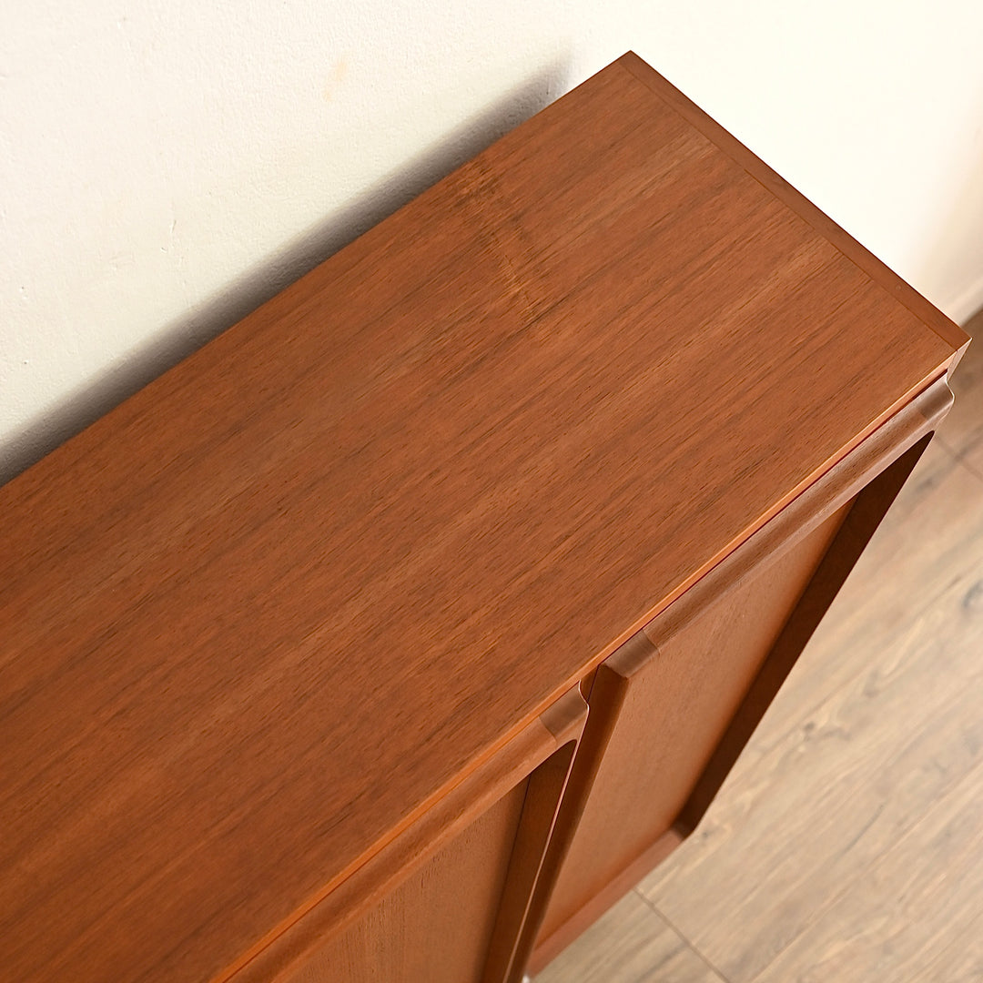 Mid Century Teak Sideboard Buffet Bar Cabinet by Chiswell