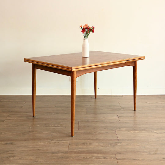 Parker Mid Century Teak Nordic Extendable Dining Table