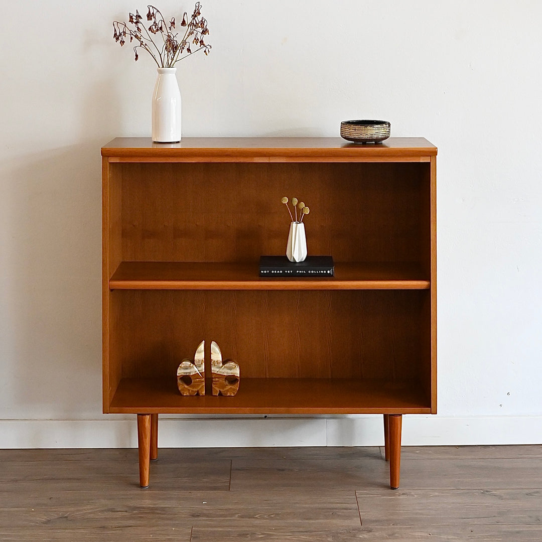 Mid Century Teak Sideboard Bookshelf LP Record Cabinet by Parker