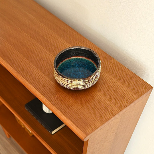 Mid Century Teak Sideboard Bookshelf LP Record Cabinet by Parker