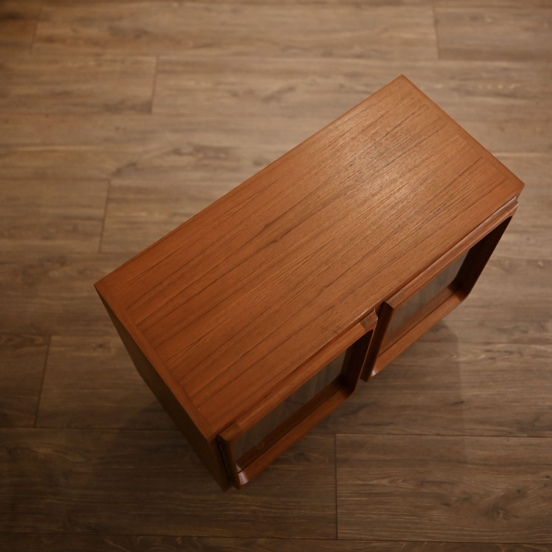 Mid Century Teak Sideboard Display LP Record Cabinet by Chiswell