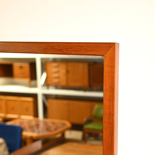 Mid Century Teak Wall Mirror