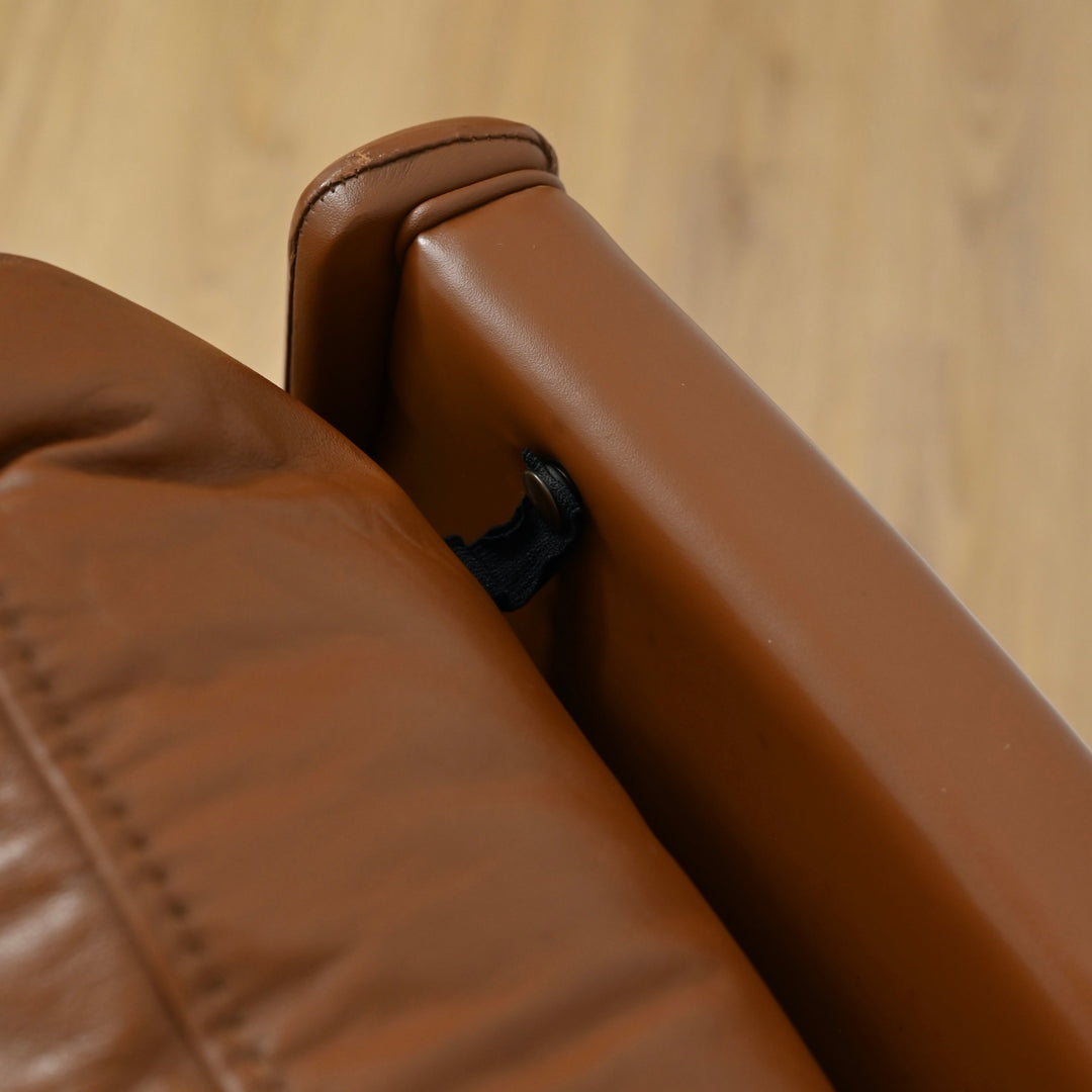 Tessa T21 Tan Leather Lounge Suite by Fred Lowen with Swivel Armchair