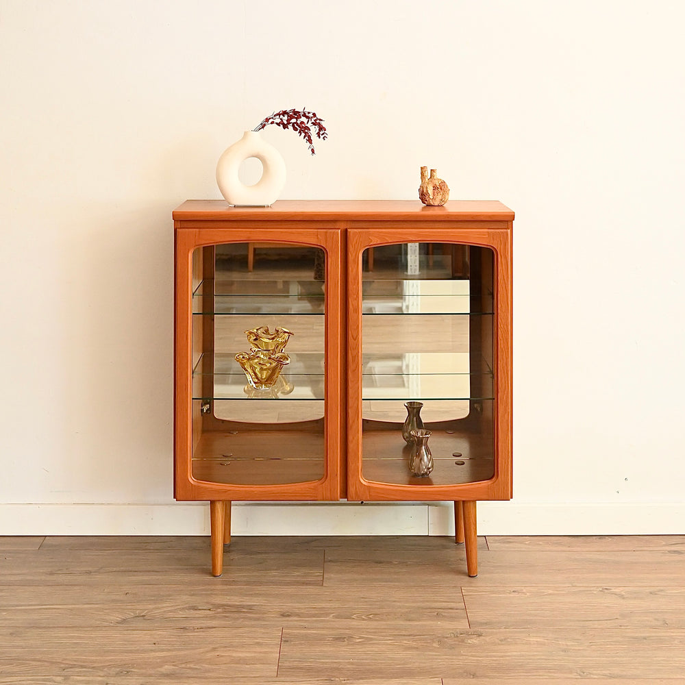 Mid Century Teak Sideboard Display China Cabinet