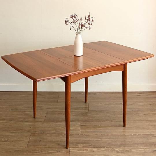 Parker Teak Mid Century Extendable Dining Table