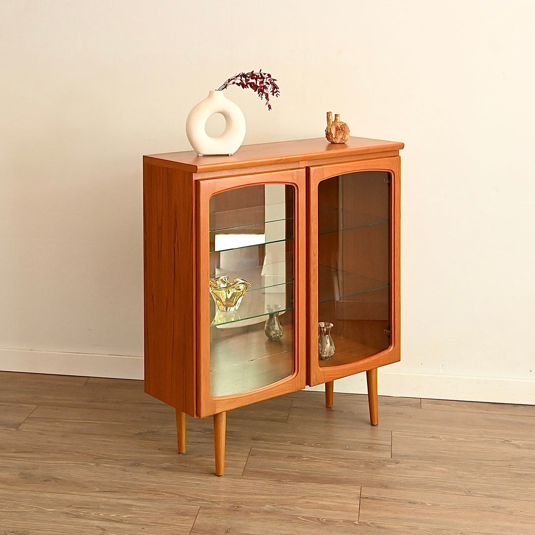 Mid Century Teak Sideboard Display China Cabinet