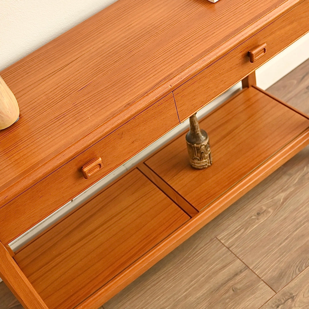 Parker Teak Mid Century Console Hallway Table