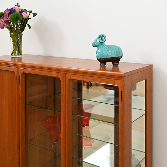 Mid Century Teak Display Cabinet by Chiswell