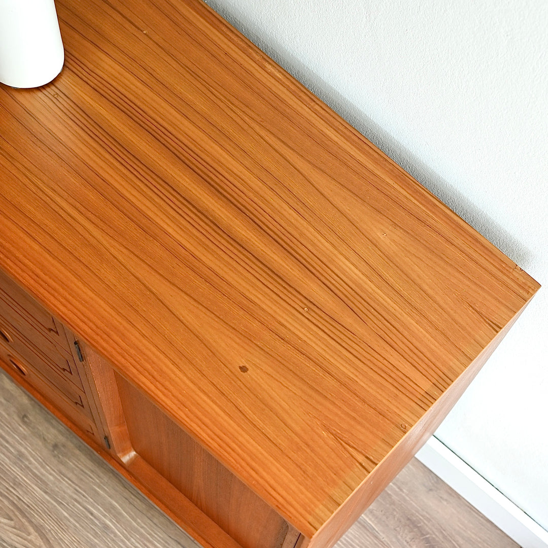 Mid Century Teak Sideboard LP Record Cabinet by Chiswell