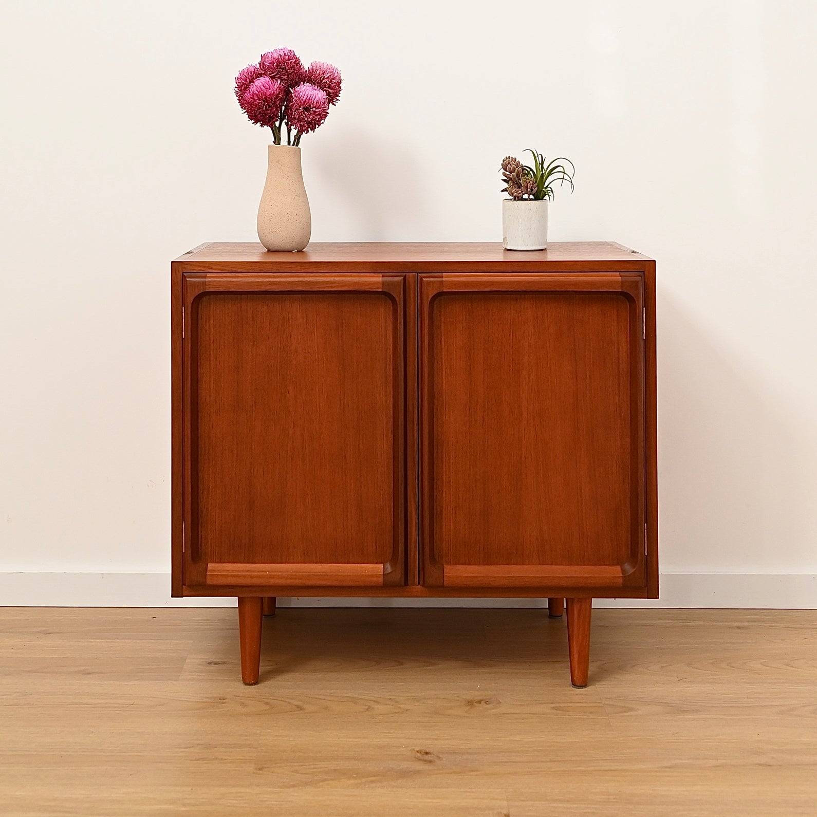 Mid Century Teak Sideboard LP Record Cabinet by Chiswell