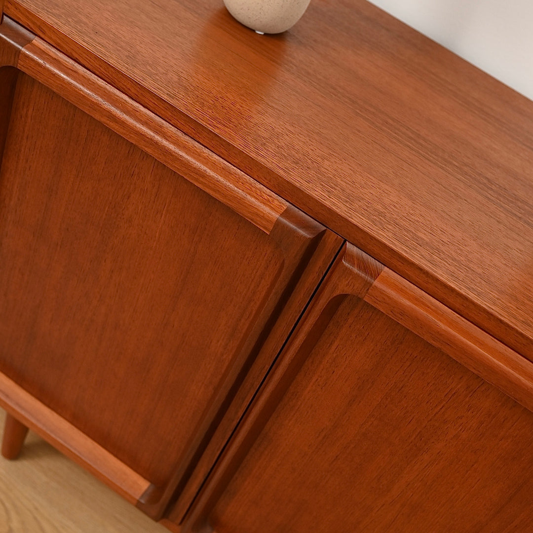 Mid Century Teak Sideboard LP Record Cabinet by Chiswell