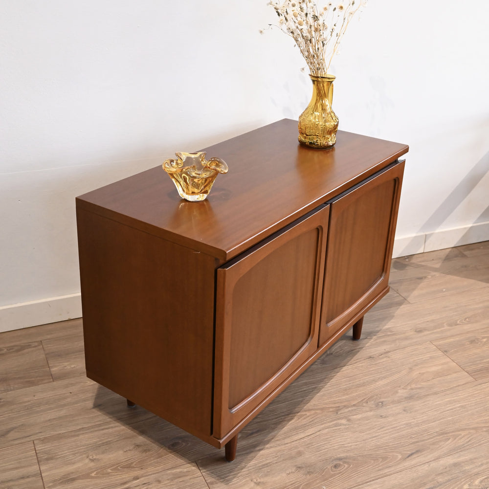 Mid Century Teak Sideboard LP Record Cabinet by Noblett