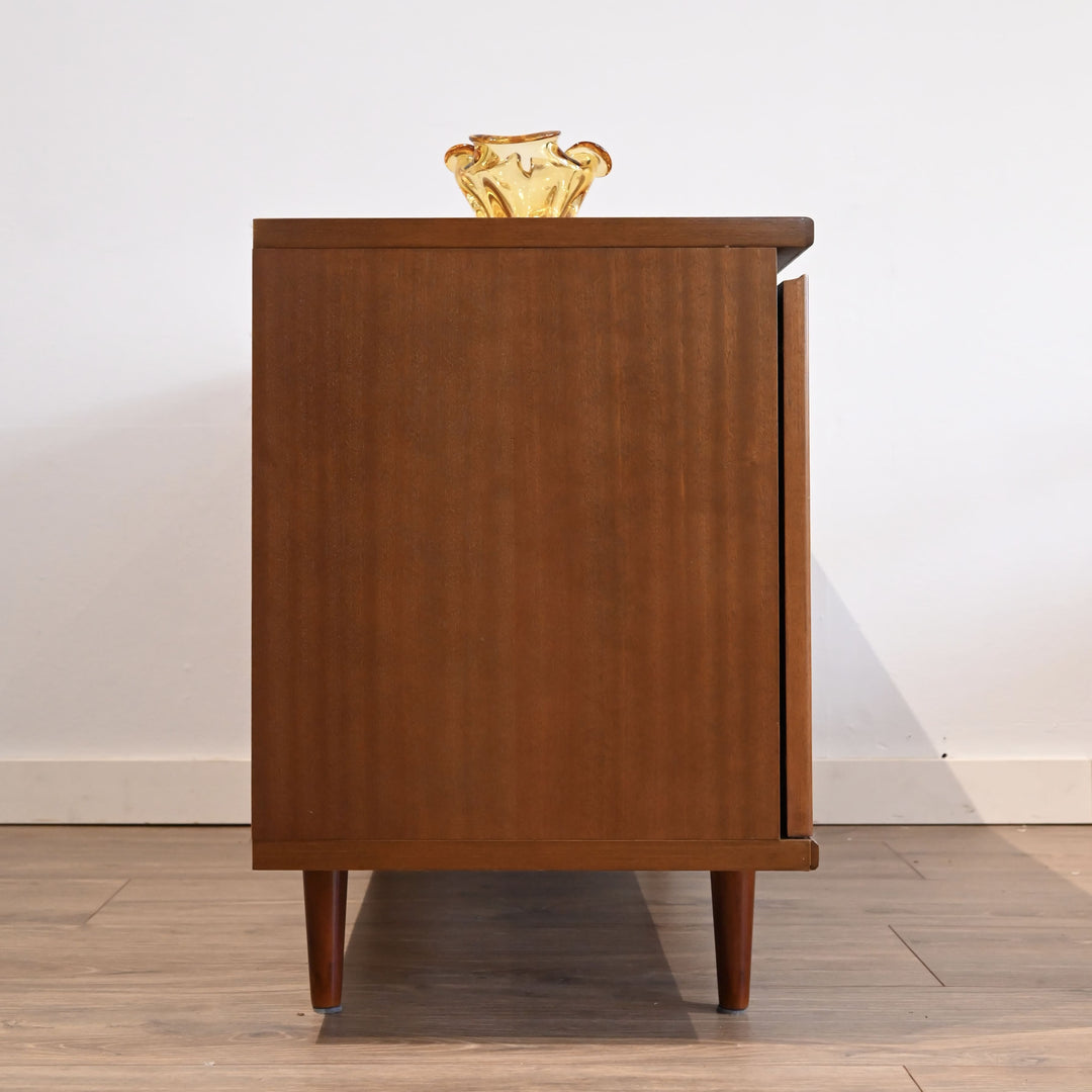 Mid Century Teak Sideboard LP Record Cabinet by Noblett