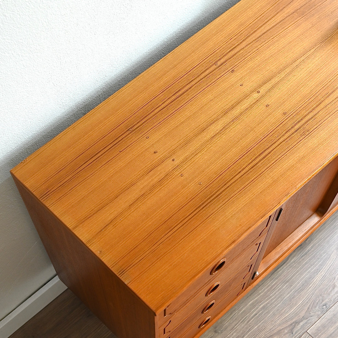 Mid Century Teak Sideboard LP Record Cabinet by Chiswell